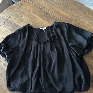 Entro Black Pleated Blouse